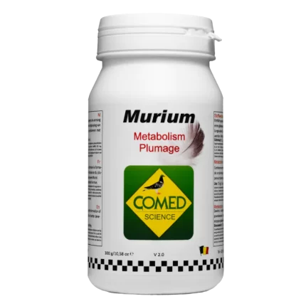 Murium (favorece el crecmiento del plumaje con aporte de vitaminas y nutrientes ) Comed