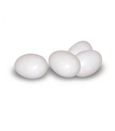 Huevos Plastico Mediano ( Palomas y pequeñas Gallinas)