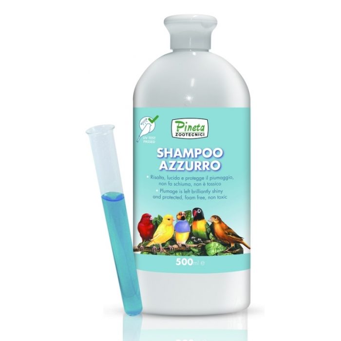 Shampuoo Azurro Champú Especial para aves 500 ml. PINETA