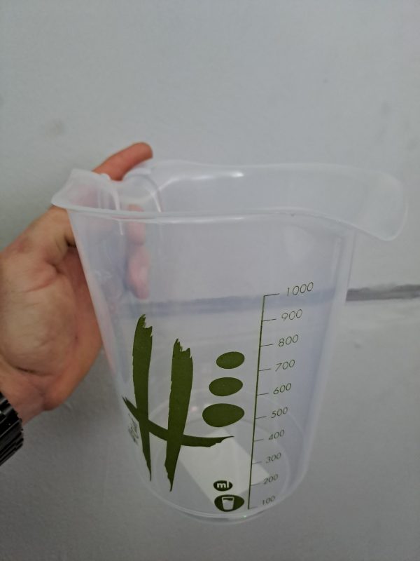 Vaso medidor de liquido irrompible Silicona Antifúngico HEGA