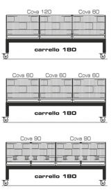 Carro para jaulas 2GR compatible con art 420 y 421 jaula portofino Art 419 2GR 