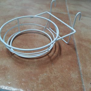 Portanido Hueco Interior Metal Pintado Blanco 10 cm Grande