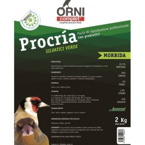 Pasta ORNI COMPLET Procria Silvestres Morbida VERDE LEGAZIN